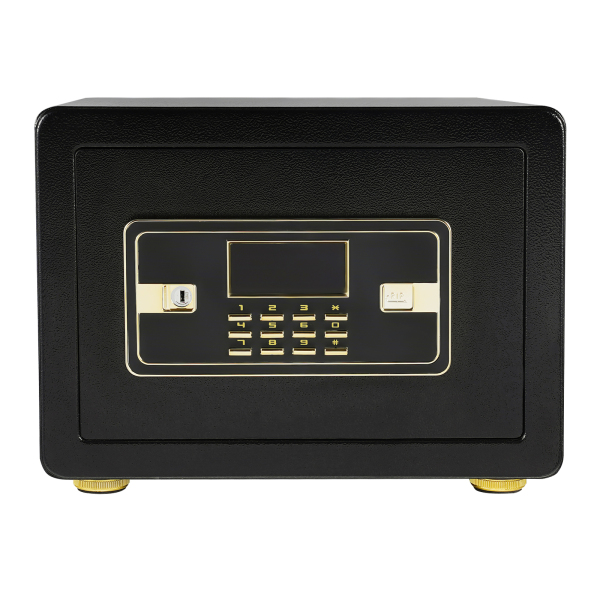 Caja fuerte, 35*25*25cm caja fuerte electrónica con bolsa de dinero, caja fuerte digital para el hogar con teclado, luz LCD
