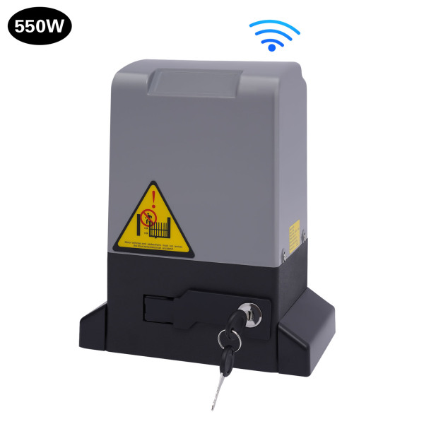 CNCEST Abridor de puerta corrediza eléctrico de 550W, con control remoto y cerradura de combinación, de 1200 kg para puerta de garaje