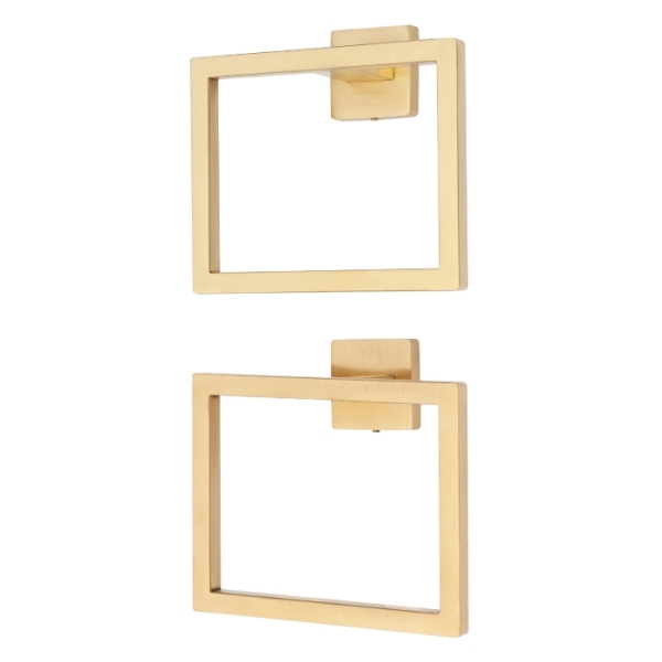 Juego de accesorios de baño de 10 piezas, toallero de pared, 60 cm, dorado Juego de accesorios de baño de 10 piezas, toallero de pared, 60 cm, dorado