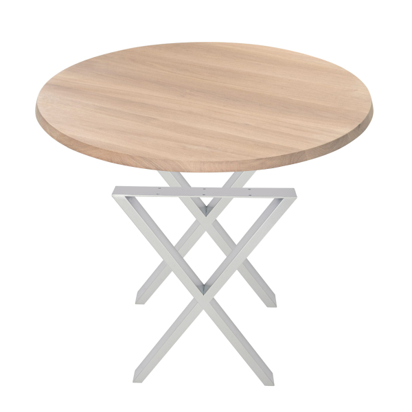 Patas de mesa, 2 piezas, patas en forma de X para dormitorios, salas de estar, balcones, hoteles, restaurantes y bares.