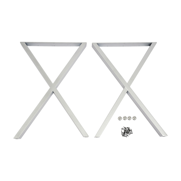 Patas de mesa, 2 piezas, patas en forma de X para dormitorios, salas de estar, balcones, hoteles, restaurantes y bares.