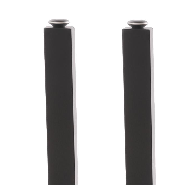 Patas de mesa, altura ajustable cuadradas, de hierro, 4 piezas 710mm, negro Patas de mesa, altura ajustable cuadradas, de hierro, 4 piezas 710mm, negro