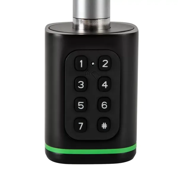 Cerradura electrónica, con código para puerta delantera para hogar inteligente, cerradura de cilindro inteligente con interfaz de emergencia