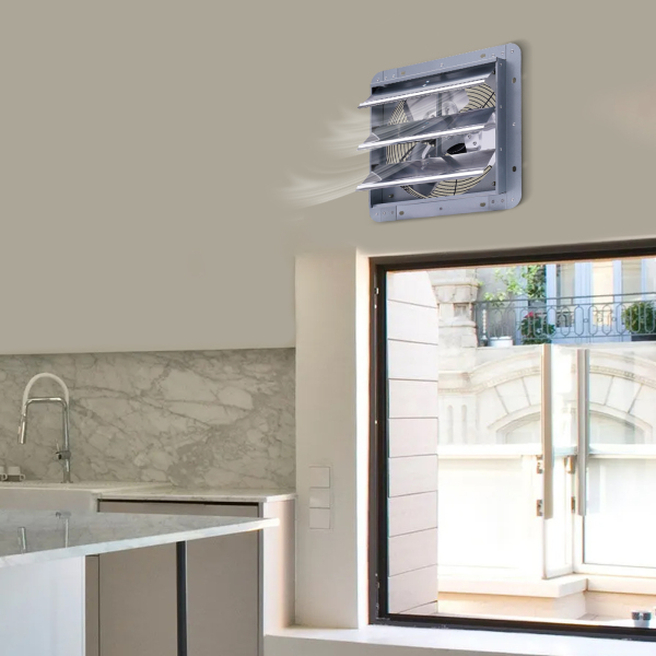 Extractor de aire 300 mm / 12 pulgadas extractor para refrigeración, uso doméstico, fábricas, ventilación y extractor