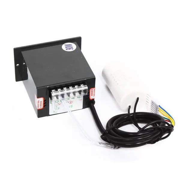 CNCEST Motor eléctrico de engranaje, CA 90 W, 220 V, monofásico, par alto, ajustable con regulador de velocidad, 1:50 (50 K), 27 U/min