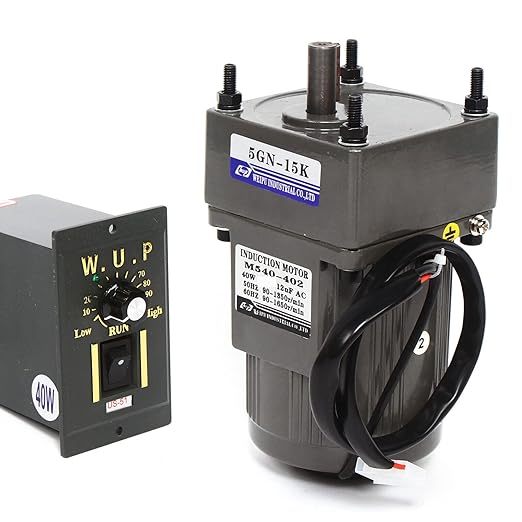 Motor de engranaje con controlador de velocidad AC 220V 40W 15K Motor de engranaje Motor eléctrico monofásico