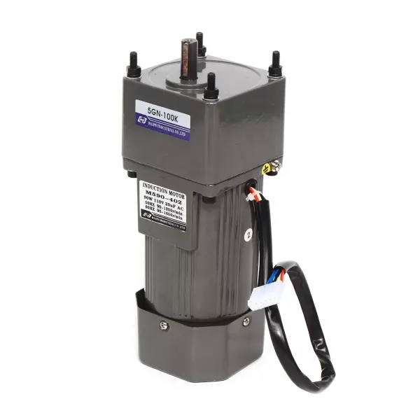 Motor eléctrico de engranaje, CA 90 W, 220 V, monofásico, par alto, ajustable con regulador de velocidad, 1:100 (100 K), 13,5 U/min