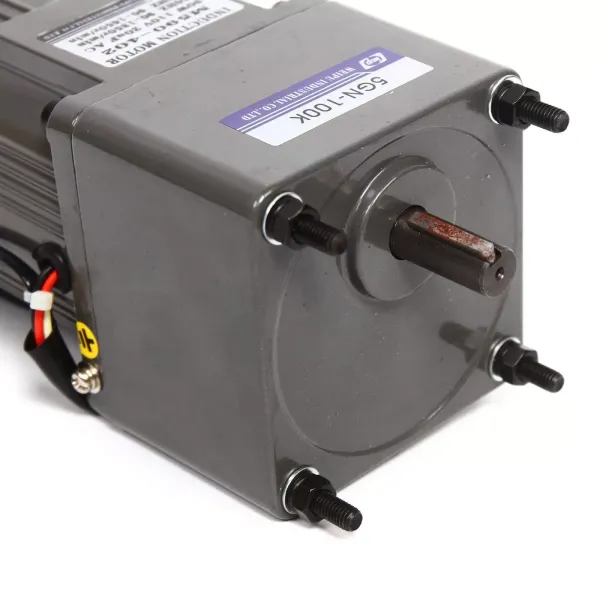 Motor eléctrico de engranaje, CA 90 W, 220 V, monofásico, par alto, ajustable con regulador de velocidad, 1:100 (100 K), 13,5 U/min