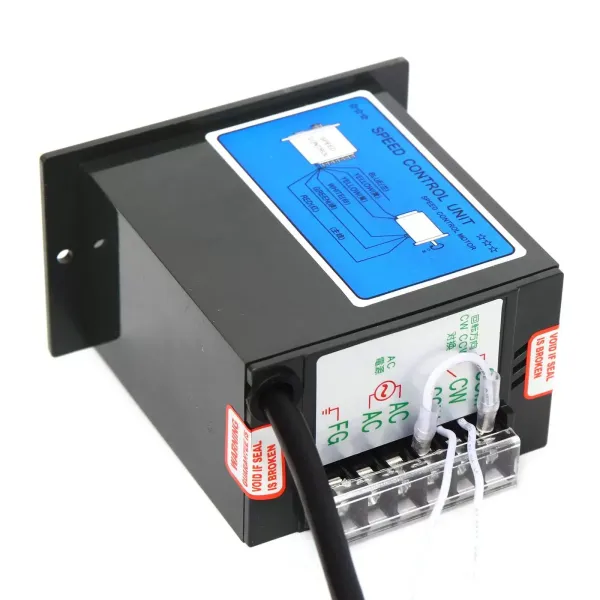 Motor eléctrico de engranaje, CA 90 W, 220 V, monofásico, par alto, ajustable con regulador de velocidad, 1:100 (100 K), 13,5 U/min Motor eléctrico de engranaje, CA 90 W, 220 V, monofásico, par alto, ajustable con regulador de velocidad, 1:100 (100 K), 13,5 U/min