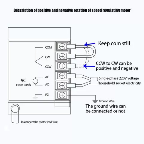 Motor eléctrico de engranaje, CA 90 W, 220 V, monofásico, par alto, ajustable con regulador de velocidad, 1:100 (100 K), 13,5 U/min