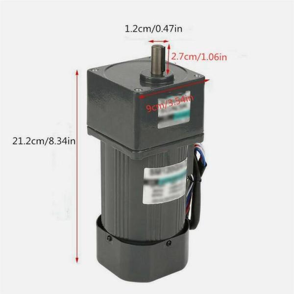 Motor de engranaje 5K 220V 120W Motor eléctrico Motor de engranaje con controlador de velocidad CW/CCW Motor de engranaje 5K 220V 120W Motor eléctrico Motor de engranaje con controlador de velocidad CW/CCW