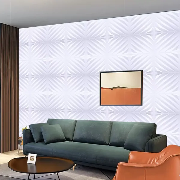 Paneles de pared 3D, 50 x 50 cm, PVC, 12 unidades, resistentes al agua, para dormitorio, salón (blanco mate) Paneles de pared 3D, 50 x 50 cm, PVC, 12 unidades, resistentes al agua, para dormitorio, salón (blanco mate)