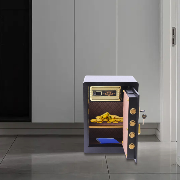 Caja Fuerte Caja Fuerte para Gabinete Sistema de Alarma Inteligente Estante Extraíble Caja Fuerte para Hogar y Oficina