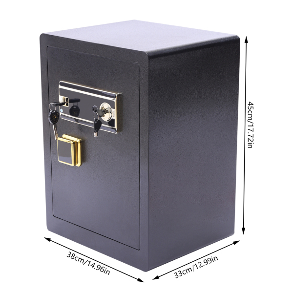 Caja Fuerte Caja Fuerte para Gabinete Sistema de Alarma Inteligente Estante Extraíble Caja Fuerte para Hogar y Oficina