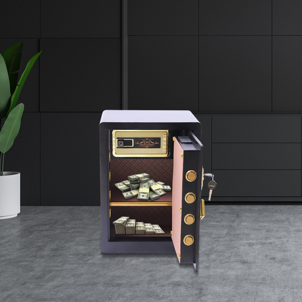 Caja Fuerte Caja Fuerte para Gabinete Sistema de Alarma Inteligente Estante Extraíble Caja Fuerte para Hogar y Oficina