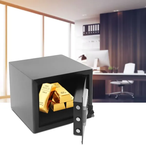 SC-30EF - Caja fuerte electrónica,8 pulgadas, incluye 1 caja fuerte, 2 llaves de emergencia, 4 pilas AA, compartimento interno para baterías