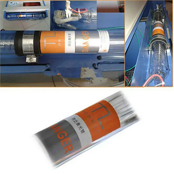 Tubo láser de CO2, 40 W, 700 mm, 10,6 μm, para máquinas de grabado láser CO2