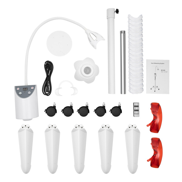 Sistema de blanqueamiento de dientes modal actualizado, 4 luces LED, máquina de blanqueamiento, acelerador de belleza con manual de operación Sistema de blanqueamiento de dientes modal actualizado, 4 luces LED, máquina de blanqueamiento, acelerador de belleza con manual de operación