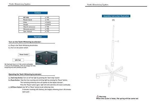 Sistema de blanqueamiento de dientes modal actualizado, 4 luces LED, máquina de blanqueamiento, acelerador de belleza con manual de operación
