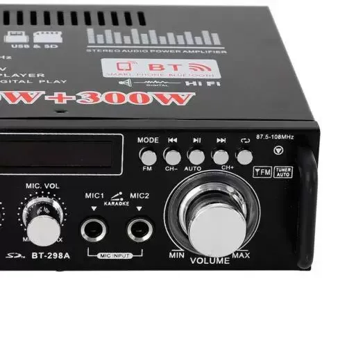 Mini HIFI Digital Bluetooth Audio Amplificador de potencia + Control remoto Mini HIFI Digital Bluetooth Audio Amplificador de potencia + Control remoto