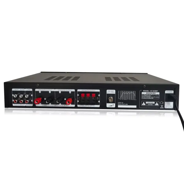 CNCEST Amplificador de potencia Hi-Fi Mini Bluetooth (600 W, 4.2 FM/AM, canal de audio)