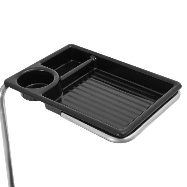 Carro con bandeja para herramientas para el cabello, carro con bandeja rodante, carro de almacenamiento móvil