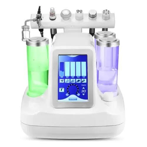6 en 1 BIO RF Belleza Máquina Hydra Dermoabrasion pequeña vejiga dispositivo limpieza profunda Masajeador facial