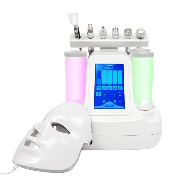7 en 1 oxígeno máquina de belleza de oxígeno Hydrafacial dispositivo Hydro microdermabrasion dispositivo radio frecuencia cara limpieza