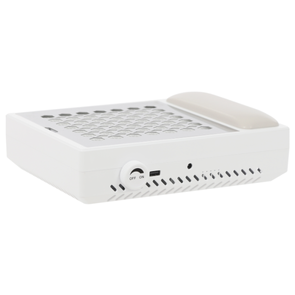 Aspiradora de uñas de 56 W, quitapolvo, 4200 rpm, con filtro - Blanca