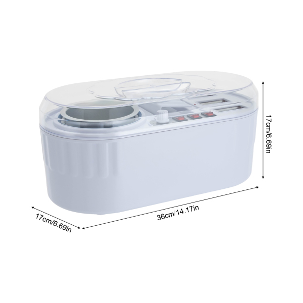 Calentador eléctrico de cera, máquina calentadora de cera para depilación,250W,Temperatura ajustable: 45-105℃/113-221°F