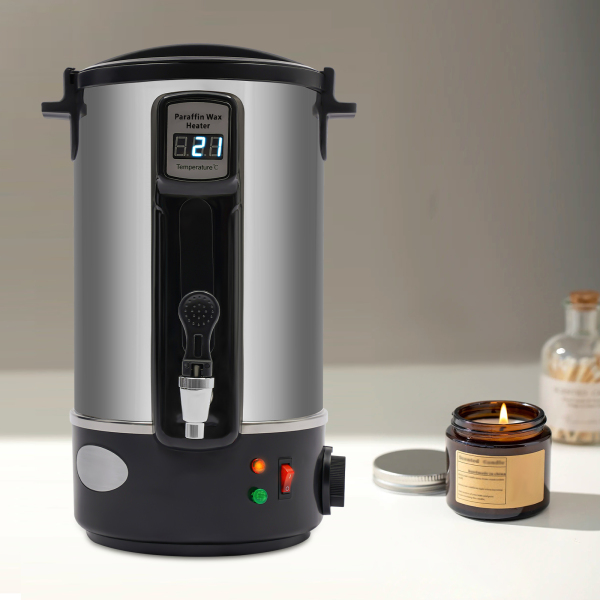 Máquina de terapia de cera de belleza con horno de fusión de cera de 12L con pantalla digital, crisol de velas DIY