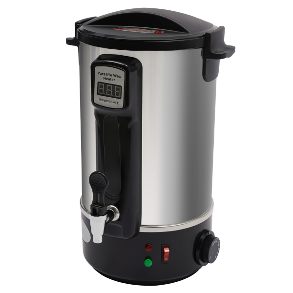 Máquina de terapia de cera de belleza con horno de fusión de cera de 12L con pantalla digital, crisol de velas DIY