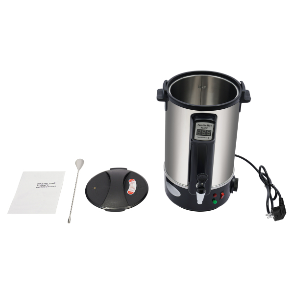 Máquina de terapia de cera de belleza con horno de fusión de cera de 12L con pantalla digital, crisol de velas DIY