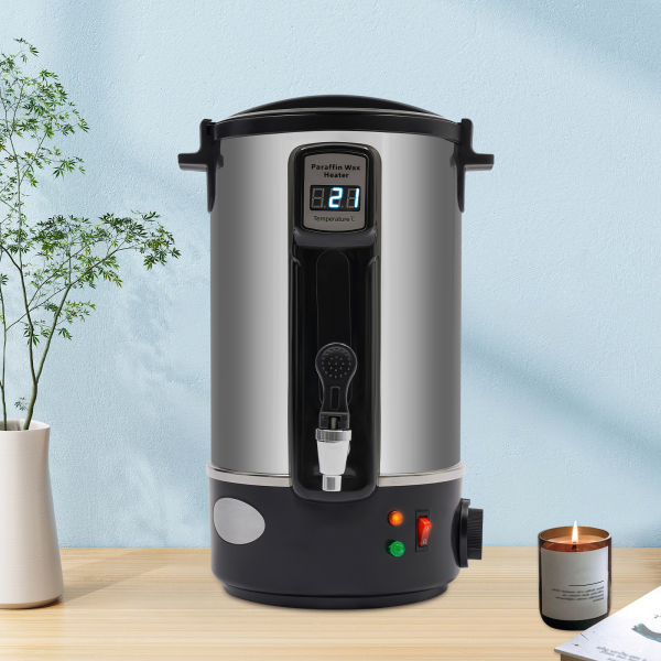8L horno de fusión de cera máquina de cera terapéutica de belleza para la fabricación de velas con boquilla calentada