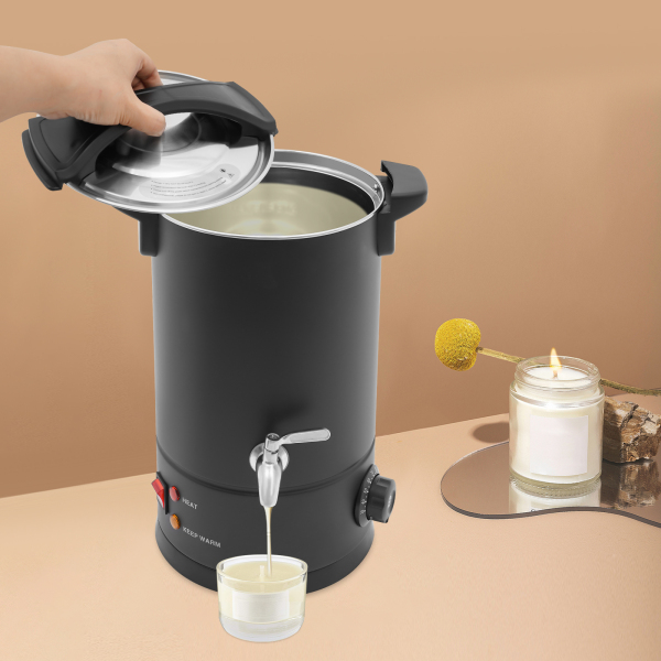 8L Derretidor de cera, Derretidor de cera grande, Kit eléctrico para derretir cera que se puede utilizar para derretir cera de soja, parafina y abejas - Negro 8L Derretidor de cera, Derretidor de cera grande, Kit eléctrico para derretir cera que se puede utilizar para derretir cera de soja, parafina y abejas - Negro
