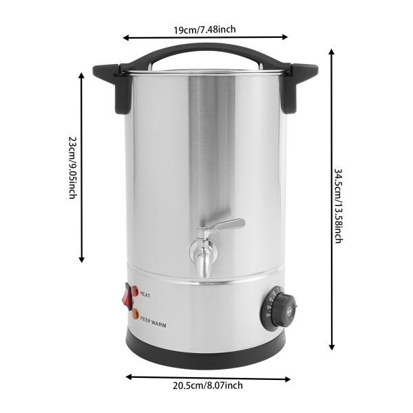 8L Derretidor de cera, Derretidor de cera grande, Kit eléctrico para derretir cera que se puede utilizar para derretir cera de soja, parafina, cera de abejas - Plata 8L Derretidor de cera, Derretidor de cera grande, Kit eléctrico para derretir cera que se puede utilizar para derretir cera de soja, parafina, cera de abejas - Plata