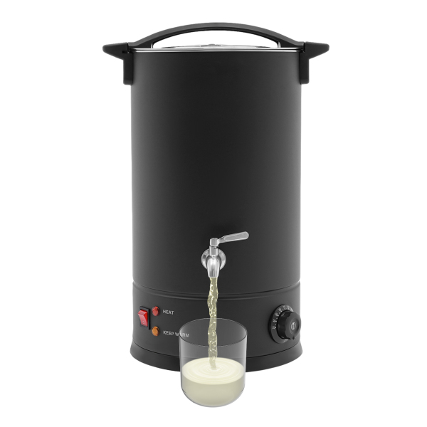 Horno eléctrico para derretir cera de 15 l, derretidor de cera, derretidor de cera para hacer velas - Negro