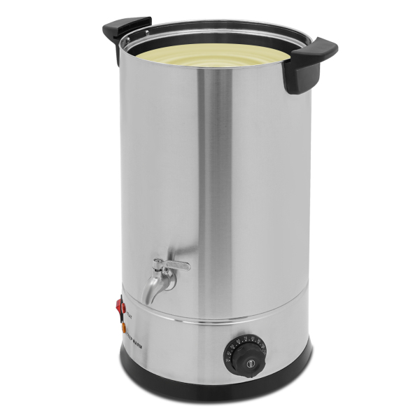 Horno eléctrico para derretir cera de 15 l, derretidor de cera, derretidor de cera para hacer velas - Plateado