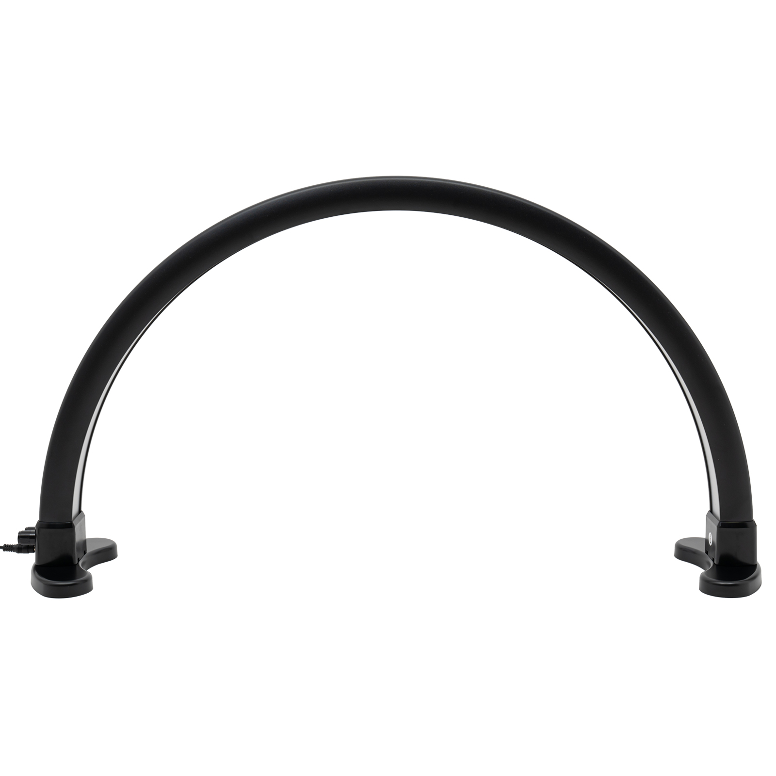 Luz LED de media luna, con brillo ajustable 2700K‑5600K, de escritorio de media luna para uñas, negro