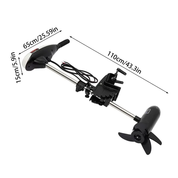 Motor Eléctrico de Arrastre de 65lbs Motor 12V 660 W Motor Eléctrico de Arrastre de 65lbs Motor 12V 660 W