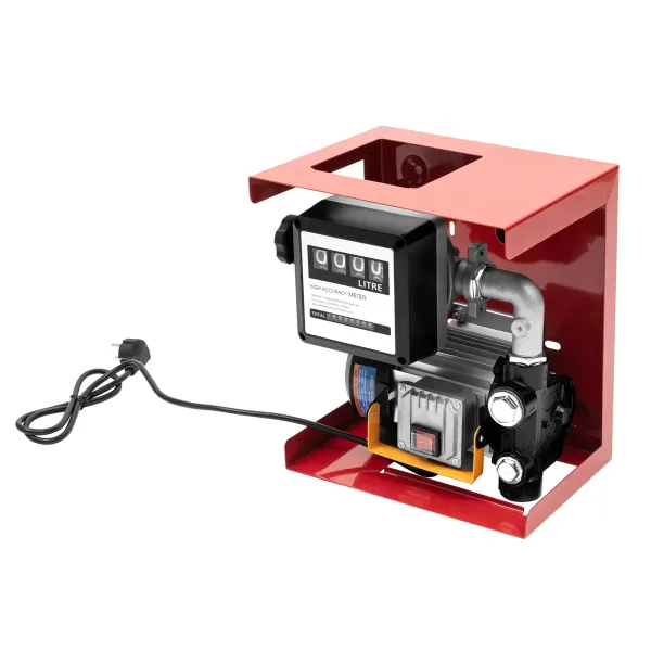 Bomba de aceite para calefacción DP60L, autocebante pistola con articulación giratoria de 4 m, contador digital, cómodo reabastecimiento con 60 l/min Bomba de aceite para calefacción DP60L, autocebante pistola con articulación giratoria de 4 m, contador digital, cómodo reabastecimiento con 60 l/min