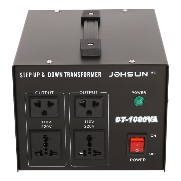 Transformador de corriente (1000 W, 220 V/240 V a 110 V) Transformador de corriente (1000 W, 220 V/240 V a 110 V)