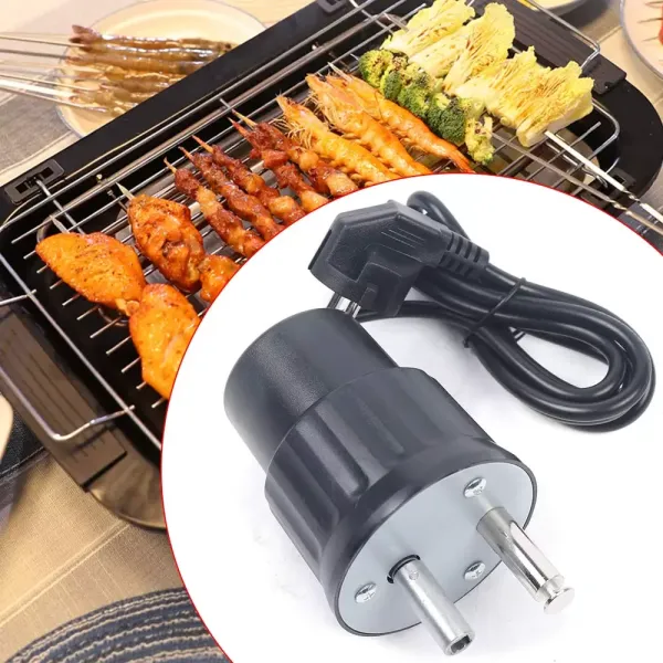 Motor de parrilla eléctrico 220 V 4 W, motor para barbacoa, jardín, pícnic, accesorio Motor de parrilla eléctrico 220 V 4 W, motor para barbacoa, jardín, pícnic, accesorio