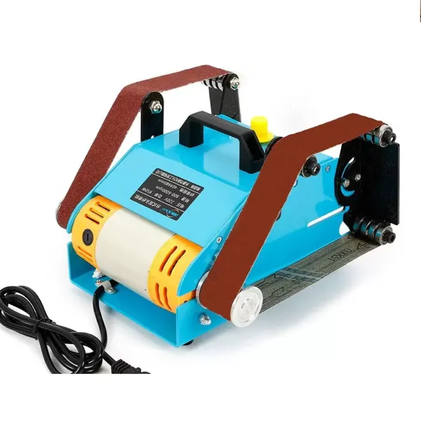 Lijadora de banda, 950 W, lijadora de banda, lijadora eléctrica, doble eje, para eliminar el óxido y pulir