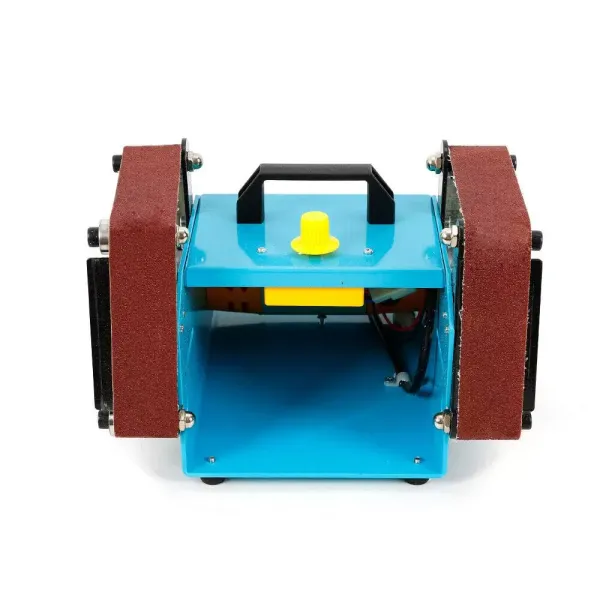 Lijadora de banda, 950 W, lijadora de banda, lijadora eléctrica, doble eje, para eliminar el óxido y pulir
