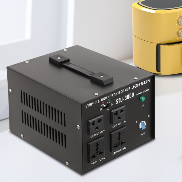 Transformador de tensión (3000 W, 110 V 230 V, adaptador europeo con puerto USB) Transformador de tensión (3000 W, 110 V 230 V, adaptador europeo con puerto USB)