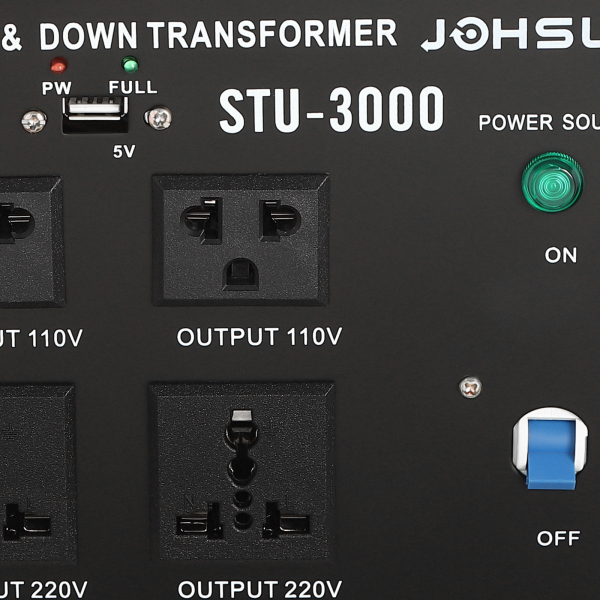 Transformador de tensión (3000 W, 110 V 230 V, adaptador europeo con puerto USB) Transformador de tensión (3000 W, 110 V 230 V, adaptador europeo con puerto USB)