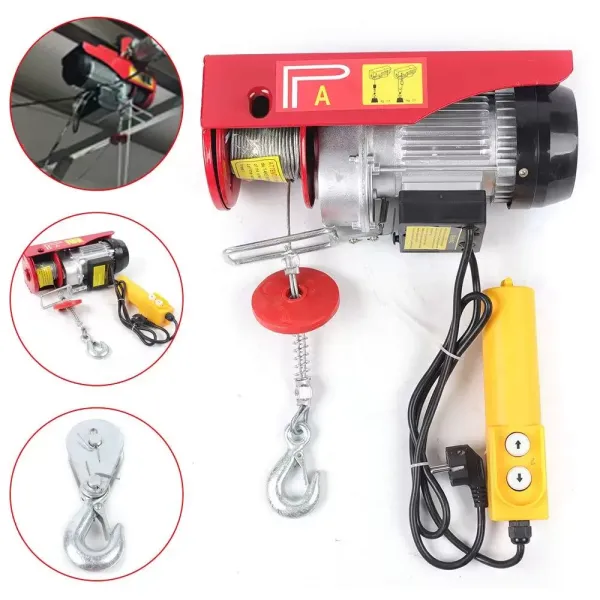 Cabrestante eléctrico de 200 – 1000 kg, polipasto de cadena, 200 kg Cabrestante eléctrico de 200 – 1000 kg, polipasto de cadena, 200 kg