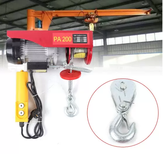 Cabrestante eléctrico de 200 – 1000 kg, polipasto de cadena, 200 kg