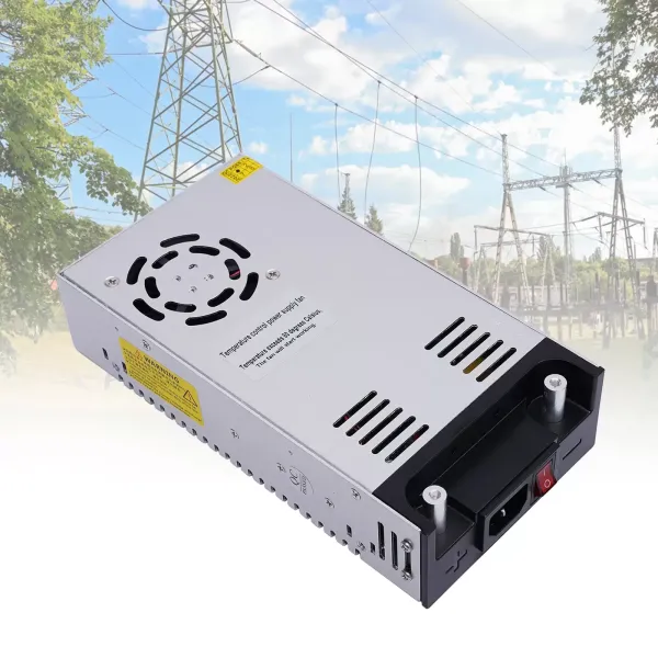Transformador AC 220 V a DC 12 V, convertidor de voltaje, 600 W, adaptador de corriente, protección contra sobrecarga de conversión de voltaje